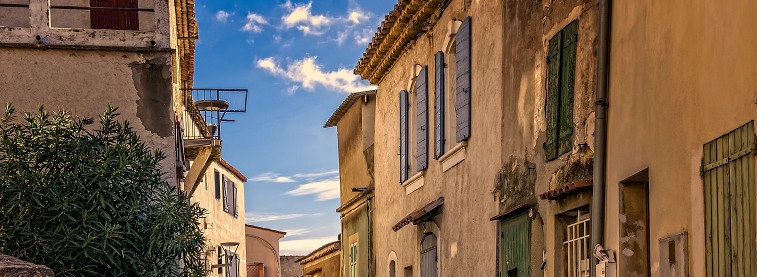 Old French townhouses